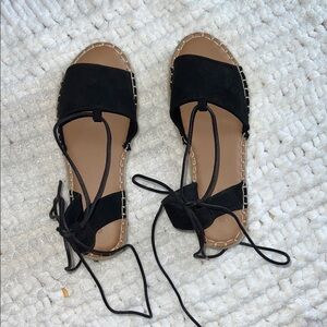 Old Navy Black Espadrille Sandals